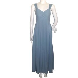 AZAZIE Gown/Dress, 2, Powder Blue, Twist Front, Wide straps, Empire Waist, Flowy